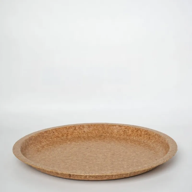 12-inch round biodegradable plate — top view