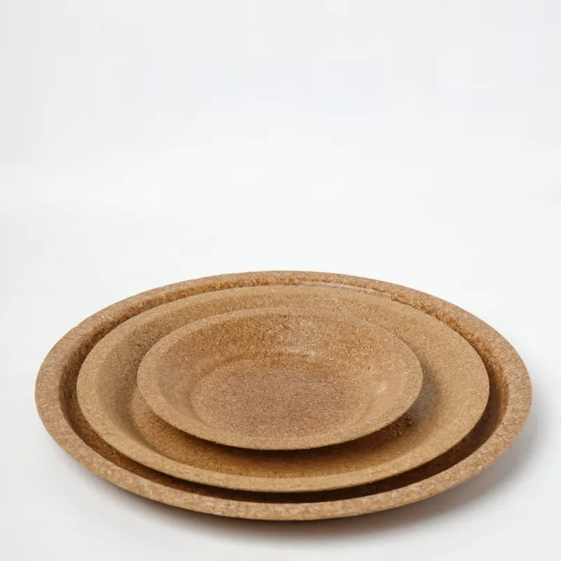 12-inch round biodegradable plate — side profile