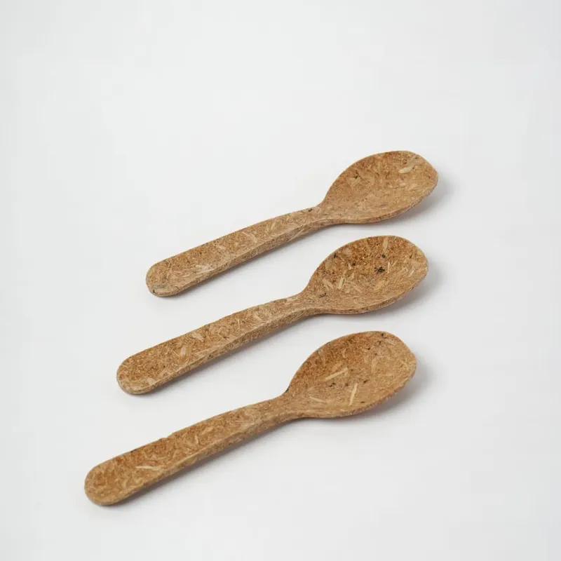 13 CM biodegradable spoon — handle detail